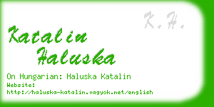 katalin haluska business card